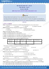 Đề thi giữa kì 1 Hóa 10 Cánh diều - Đề số 9